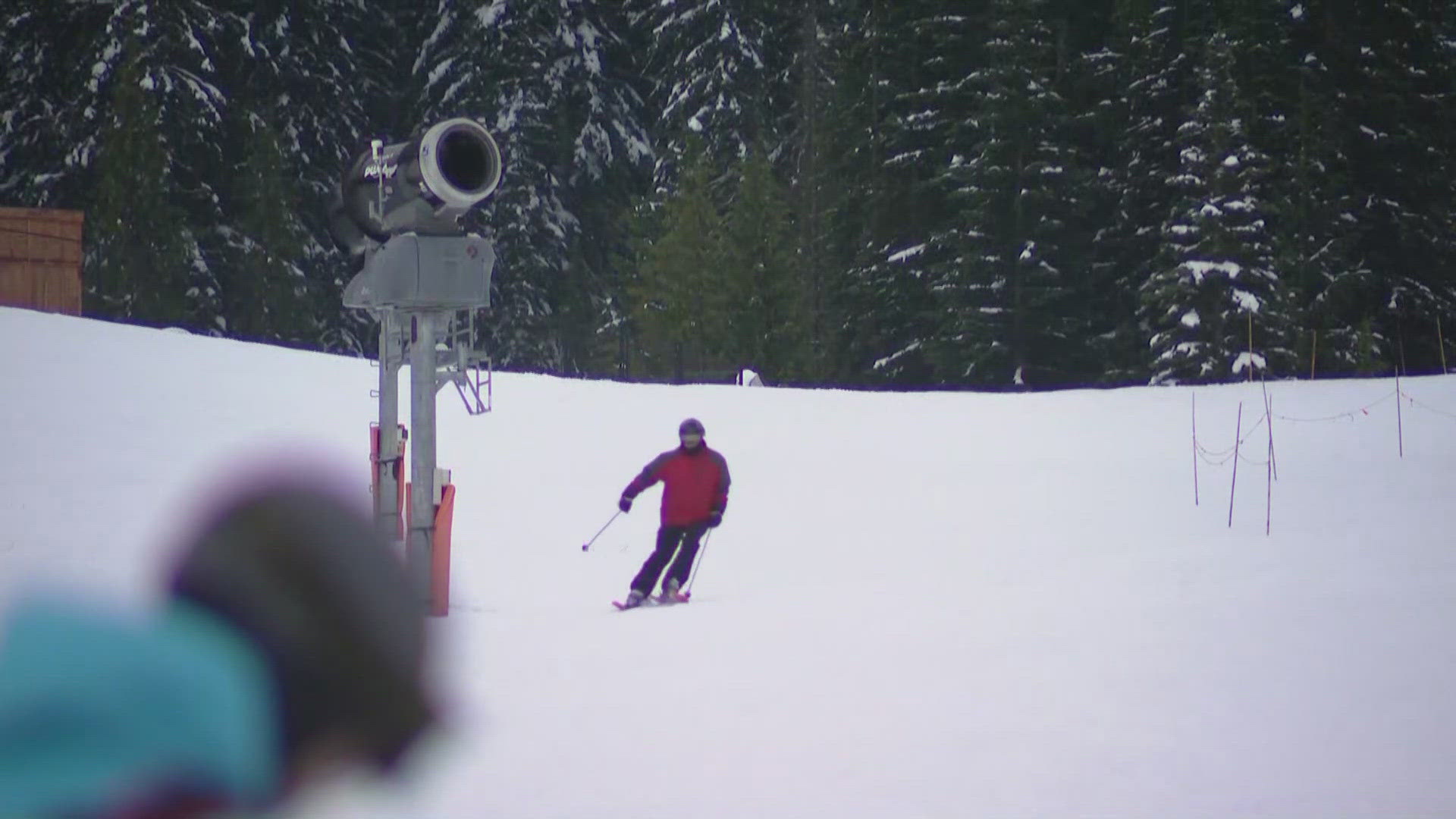 Crystal Mountain staff said that they have as much natural snow now as they did in January, thanks to early November snowfall. 